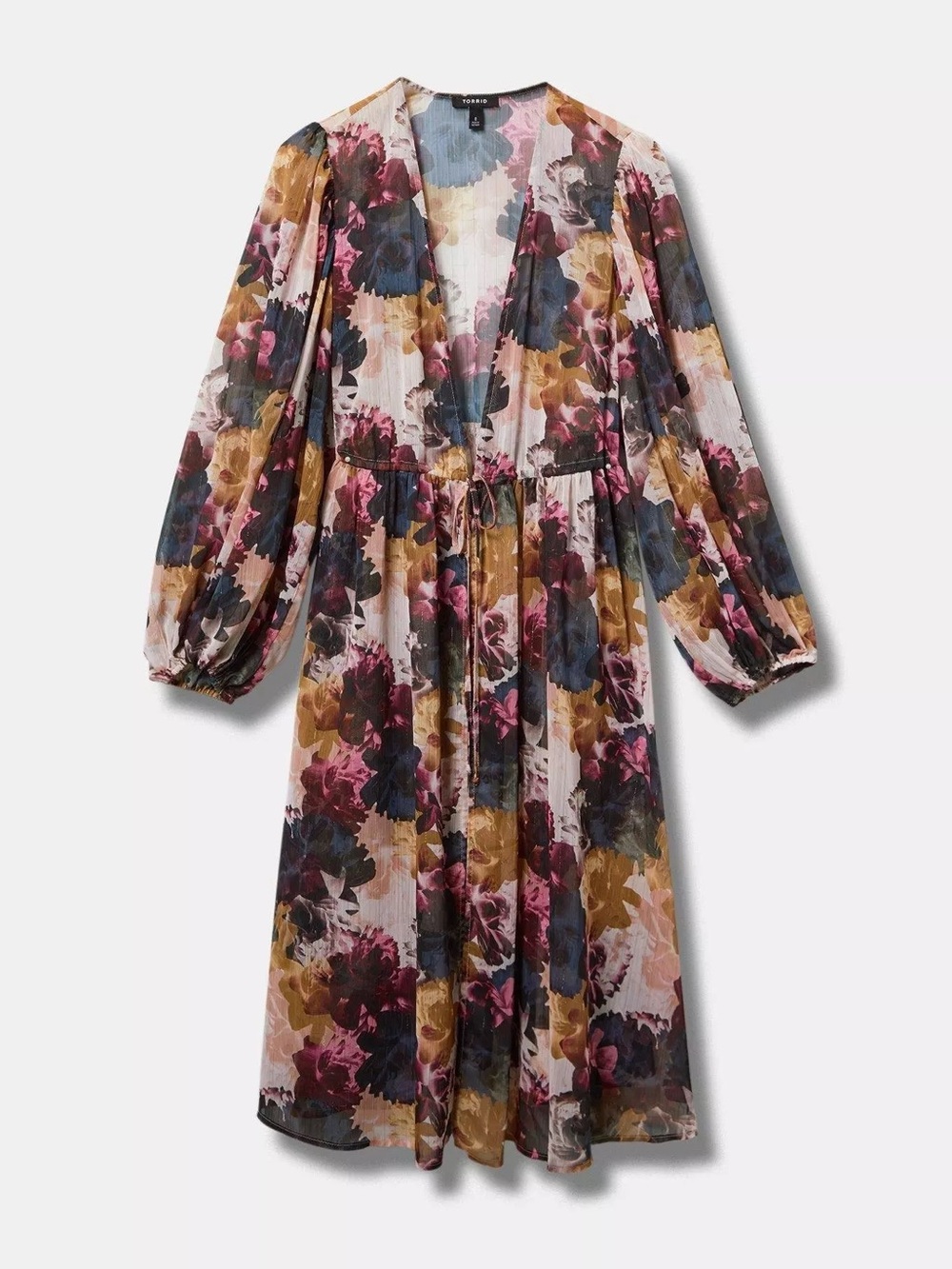 Torrid Tie Waist Maxi Kimono